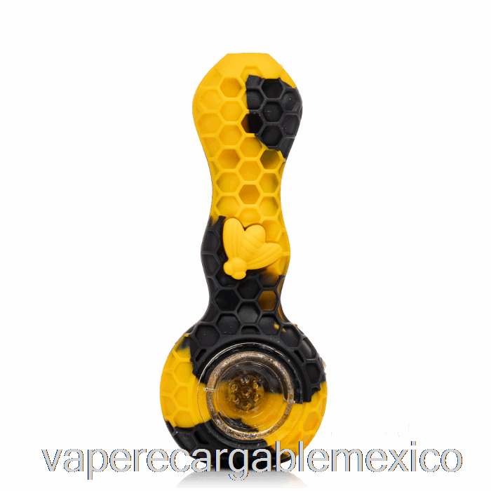 Vape Recargable Stratus Bee Silicona Cuchara Sol (negro / Amarillo)